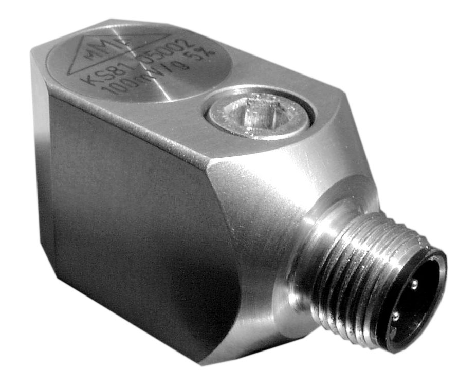 Through hole mounting industrial accelerometer